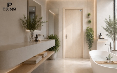 Mẫu Cửa Composite Nhà Vệ Sinh Đẹp: Gọn, Hiện Đại Và Đồng Bộ Nội Thất