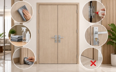 Cách Vệ Sinh Và Bảo Dưỡng Cửa Composite Đúng Cách, Bền Đẹp Lâu Dài