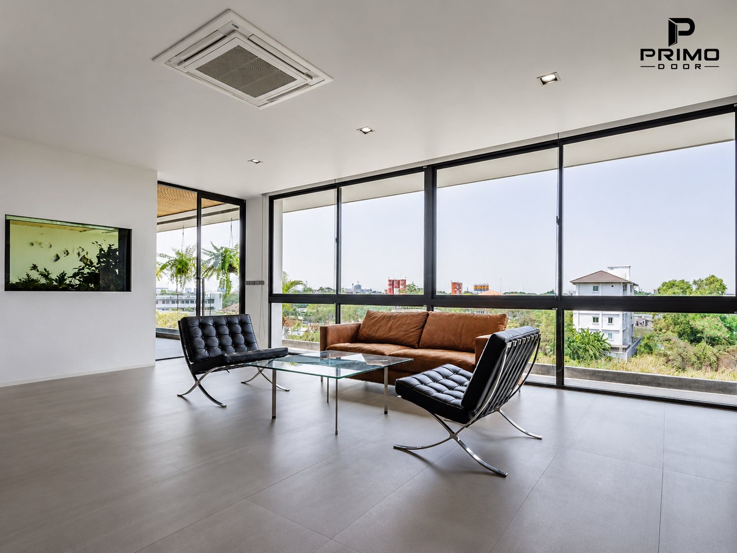 Thiết kế Vách Kính Cố Định Nhôm Kính PRIMO DOOR