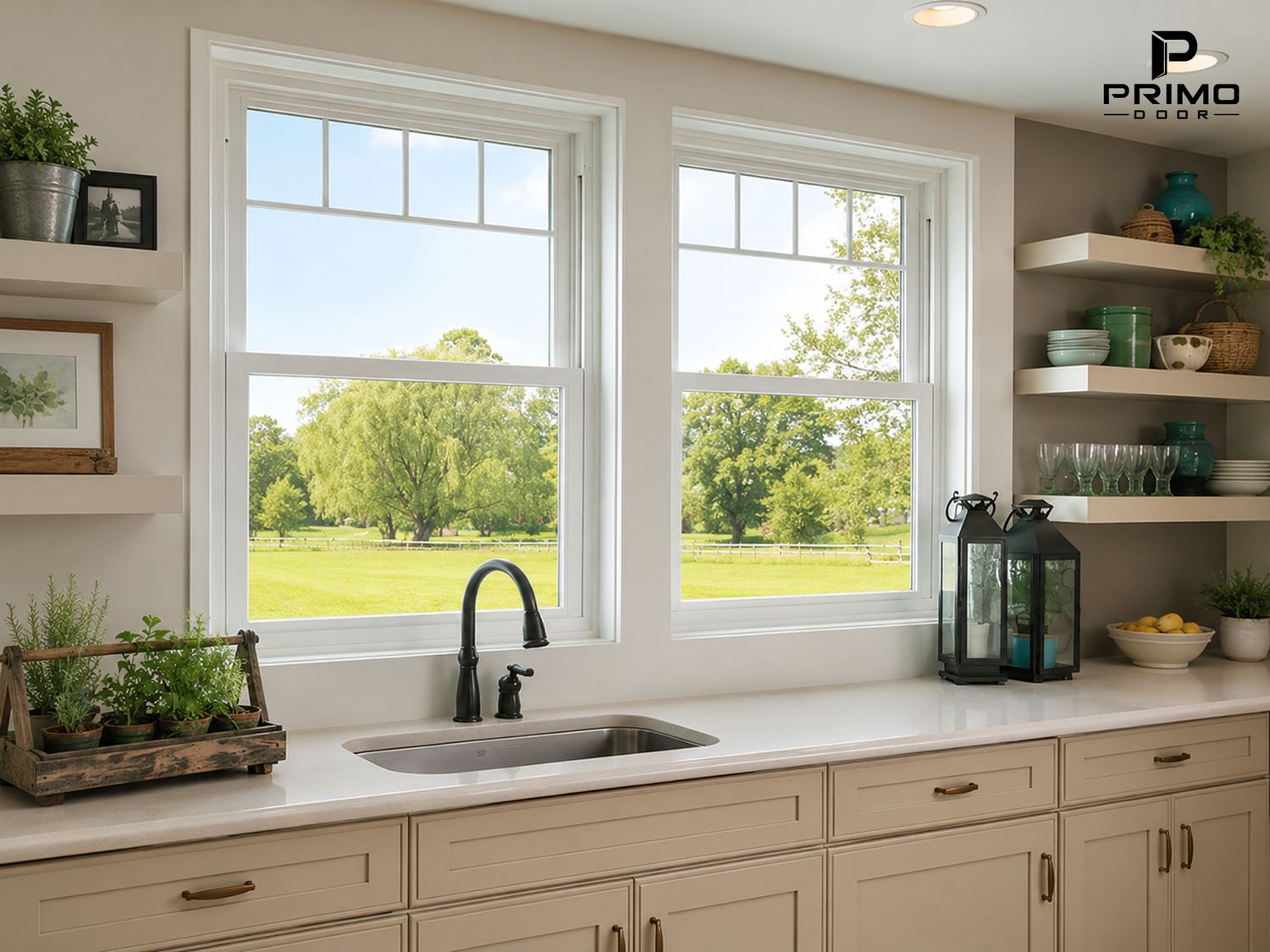 Thiết kế Cửa Sổ Trượt Đứng Nhôm Kính PRIMO DOOR