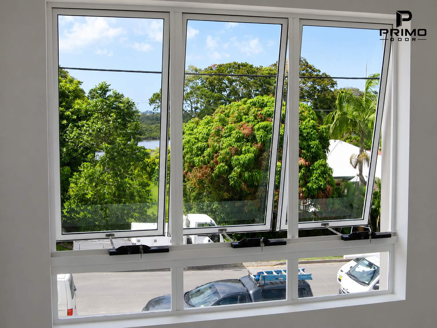 Cửa Sổ Mở Hất Nhôm Kính NK07 PRIMO DOOR