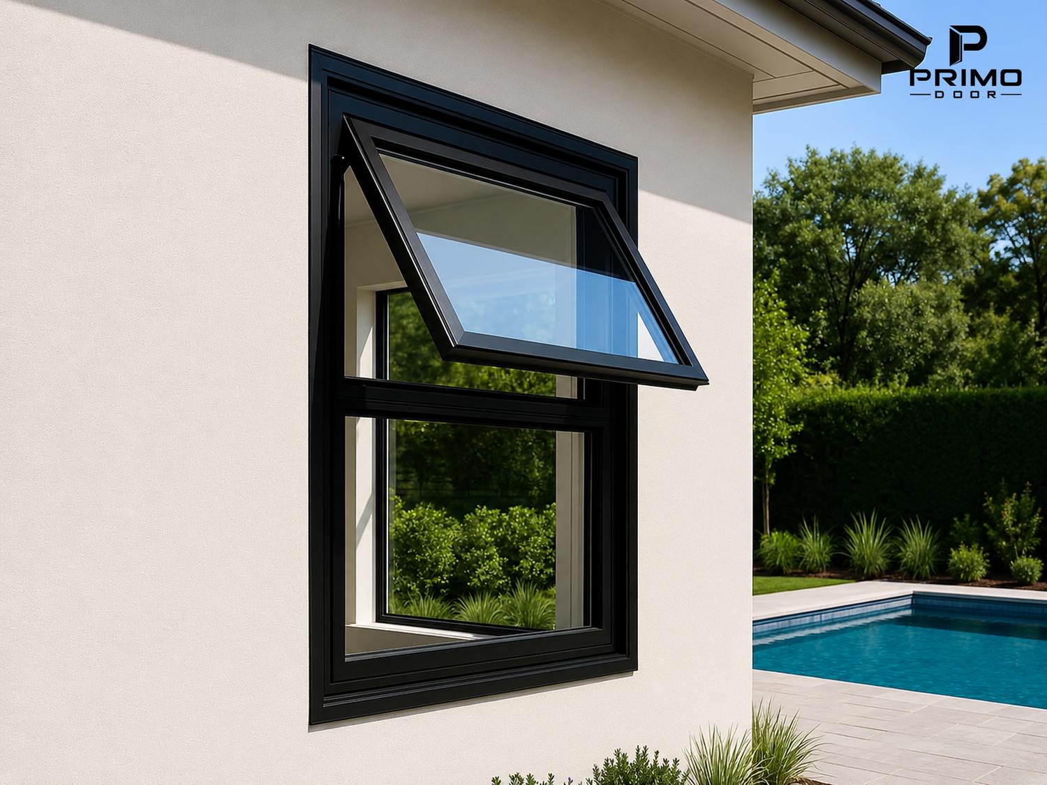 Thiết kế Cửa Sổ Mở Hất Nhôm Kính PRIMO DOOR