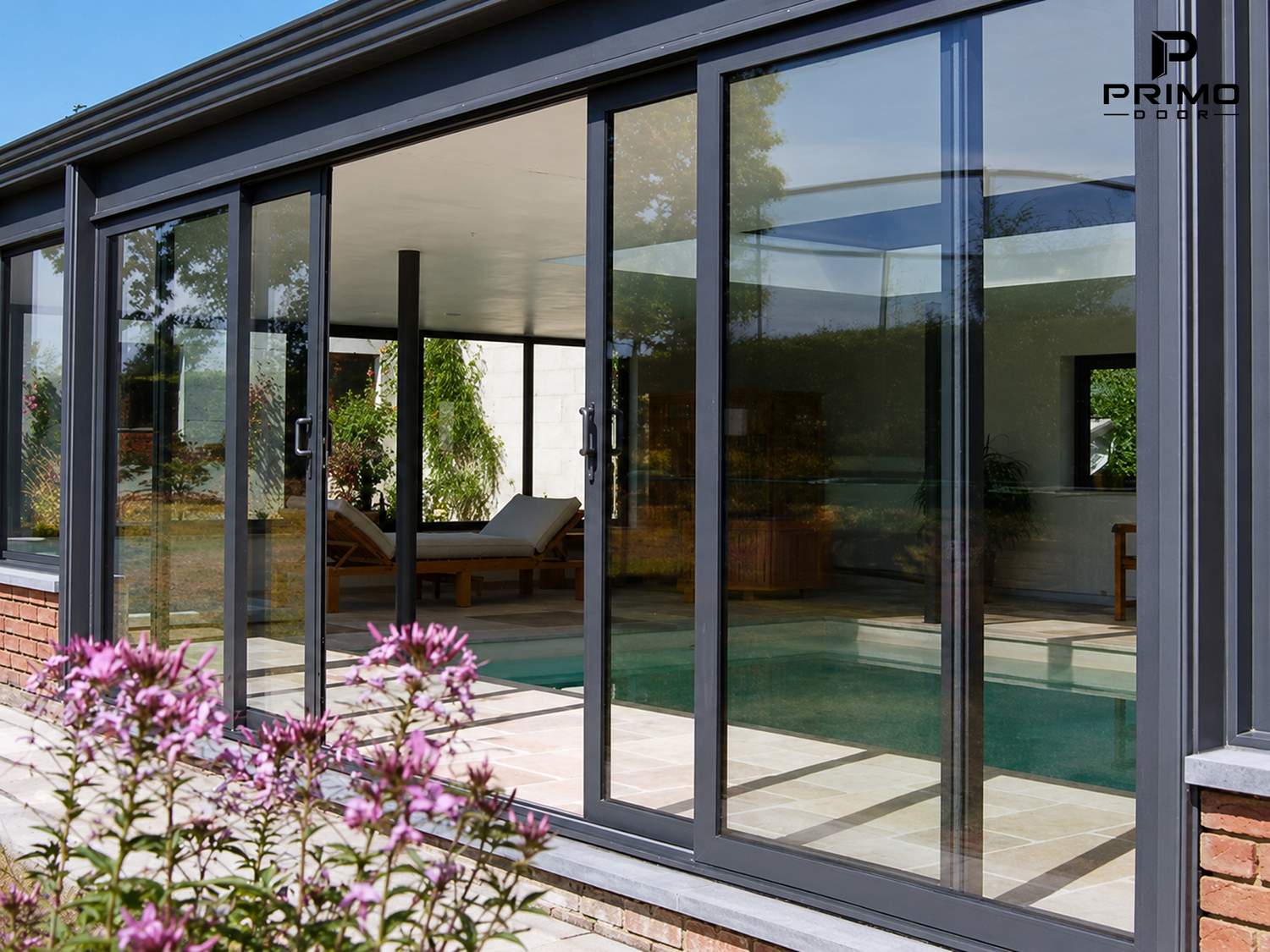 Cửa Nhôm Kính Lùa Trượt NK12 PRIMO DOOR
