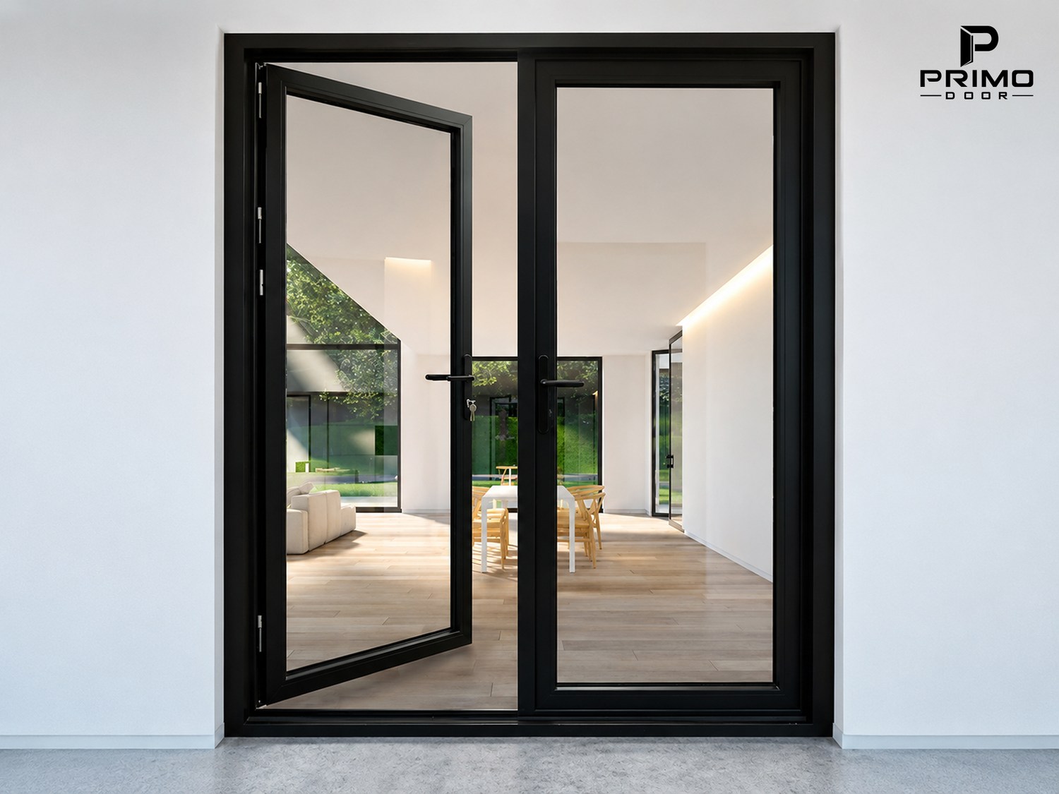 Cửa Nhôm Kính Mở Quay NK15 PRIMO DOOR