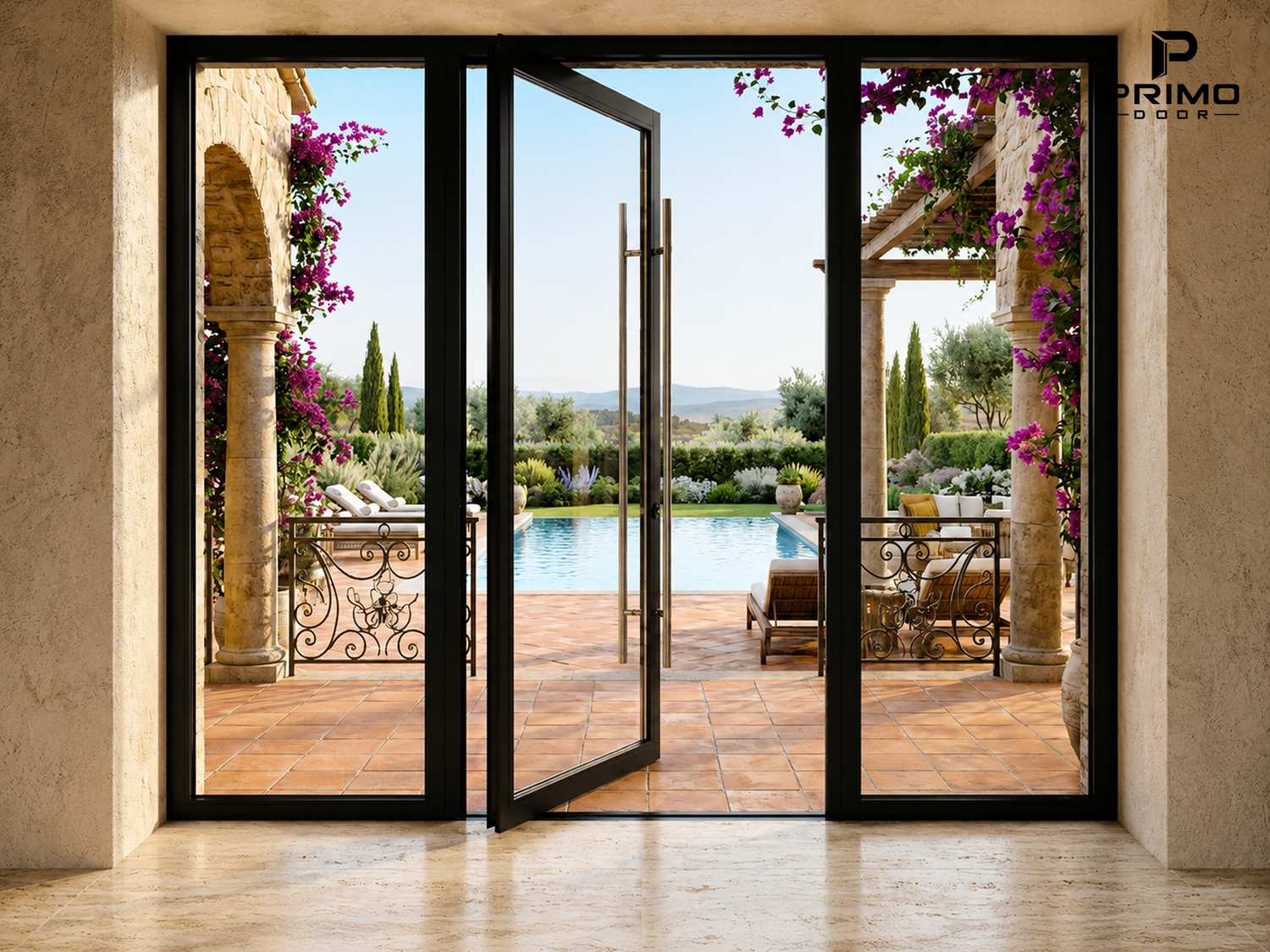 Thiết kế Cửa Nhôm Kính Mở Quay PRIMO DOOR
