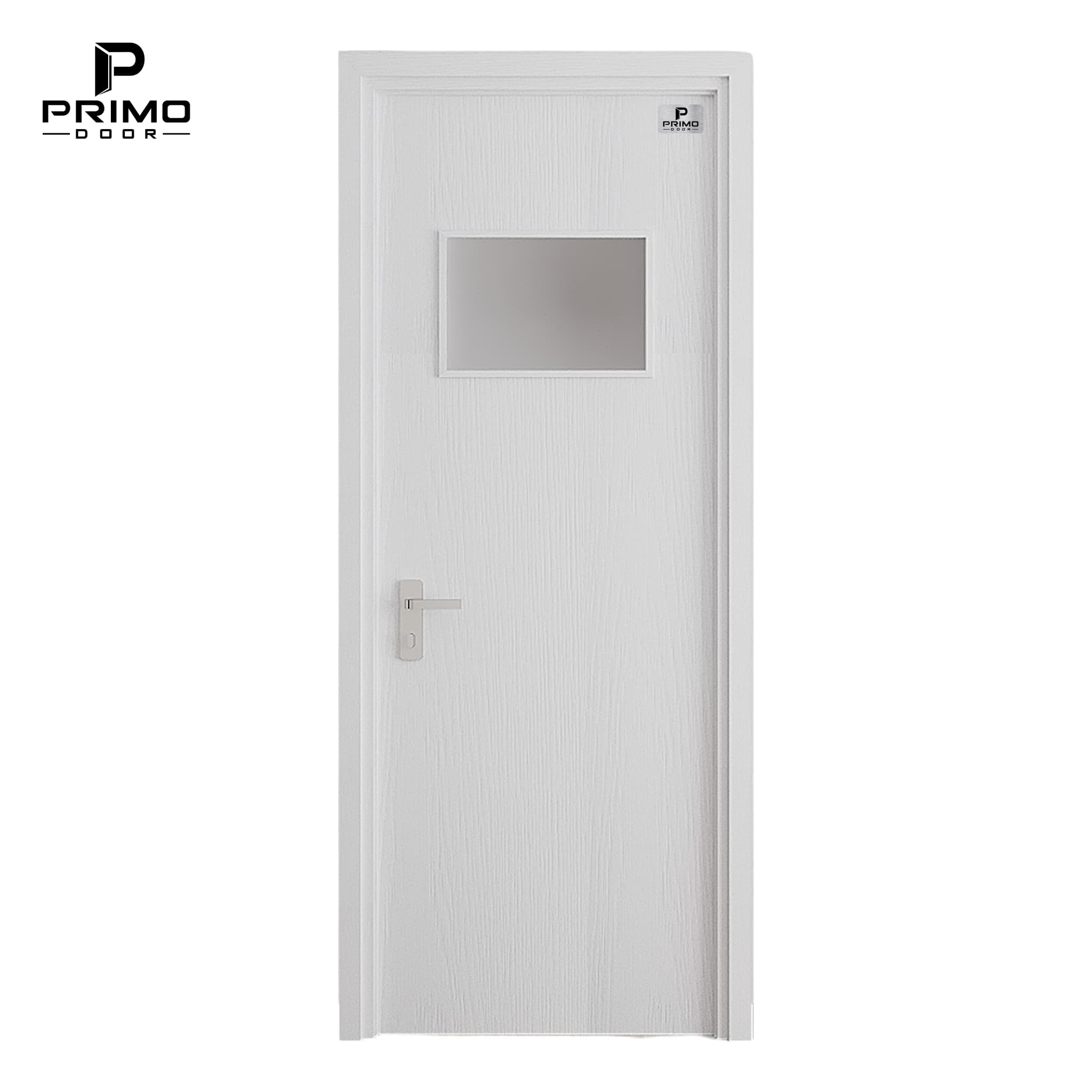 Mẫu cửa Composite ô kính PA01 Sồi Trắng Sứ PRIMO DOOR
