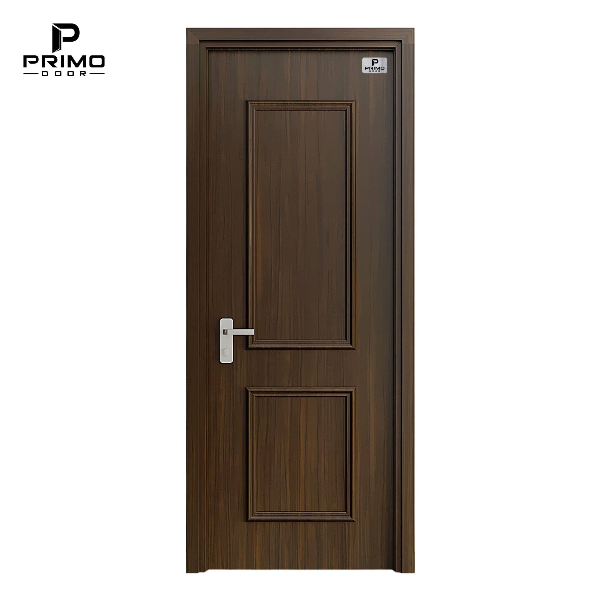 Mẫu cửa Composite phào PA06 Óc Chó Nâu Trầm PRIMO DOOR