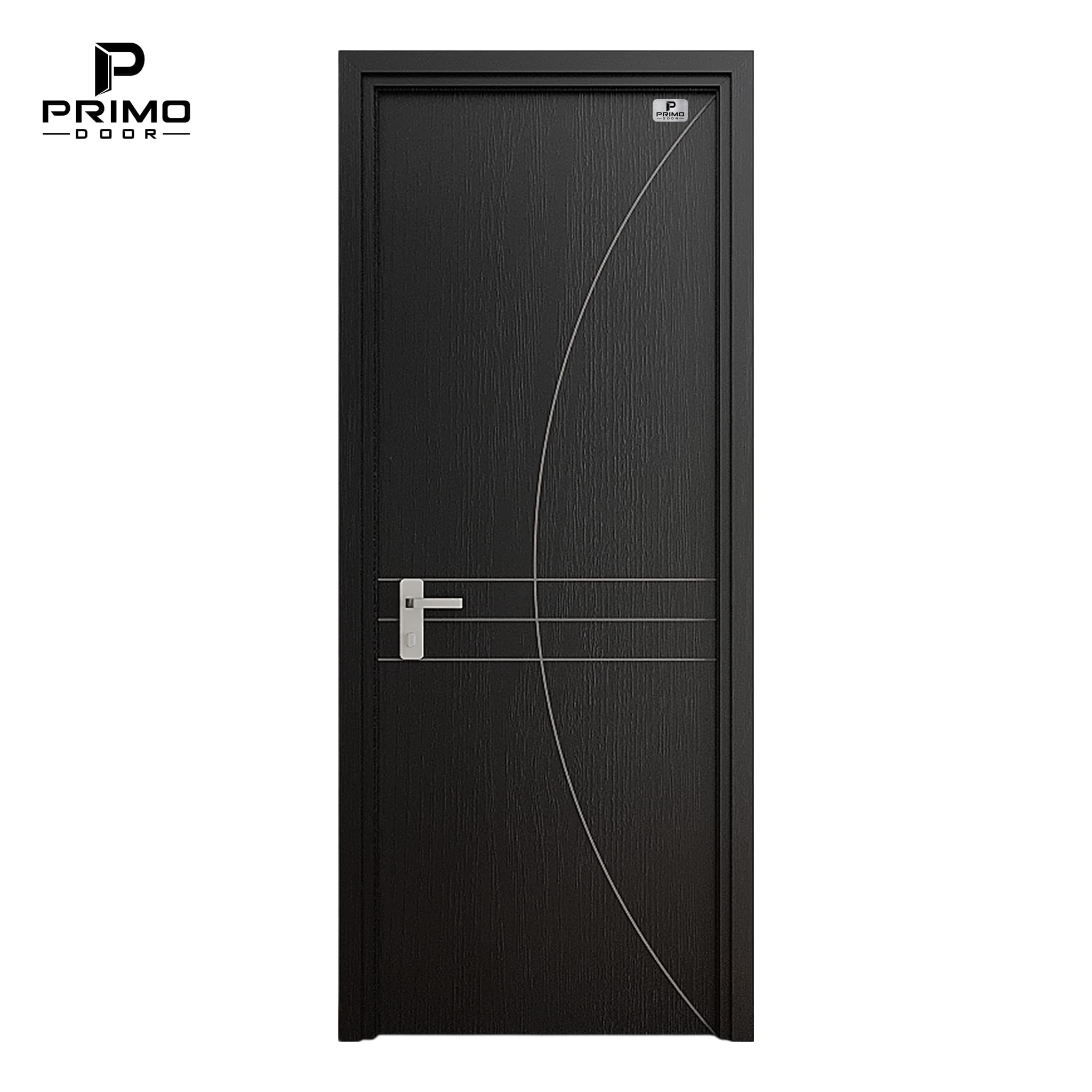 Mẫu cửa Composite Line Art PA08 Thông Đen Than PRIMO DOOR