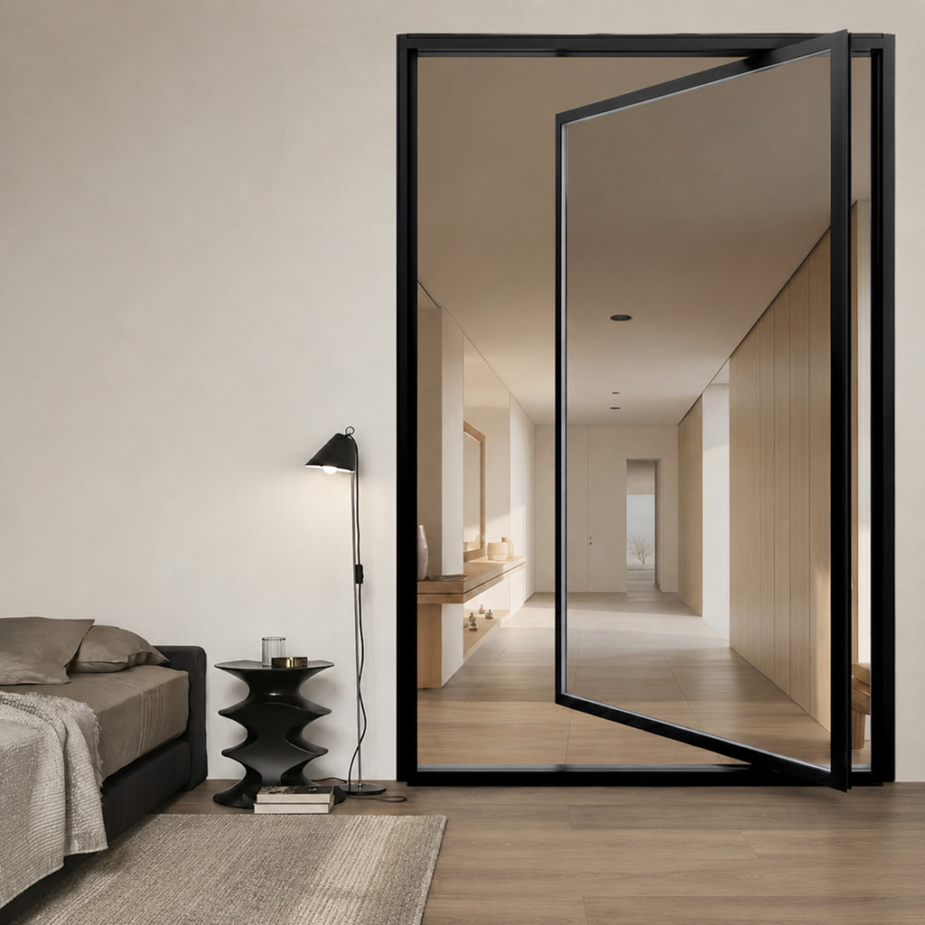Cửa Nhôm Kính Pivot