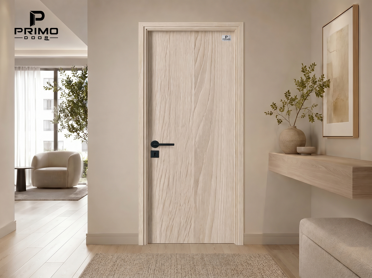 khóa vân tay trên cửa nhựa composite PRIMO DOOR