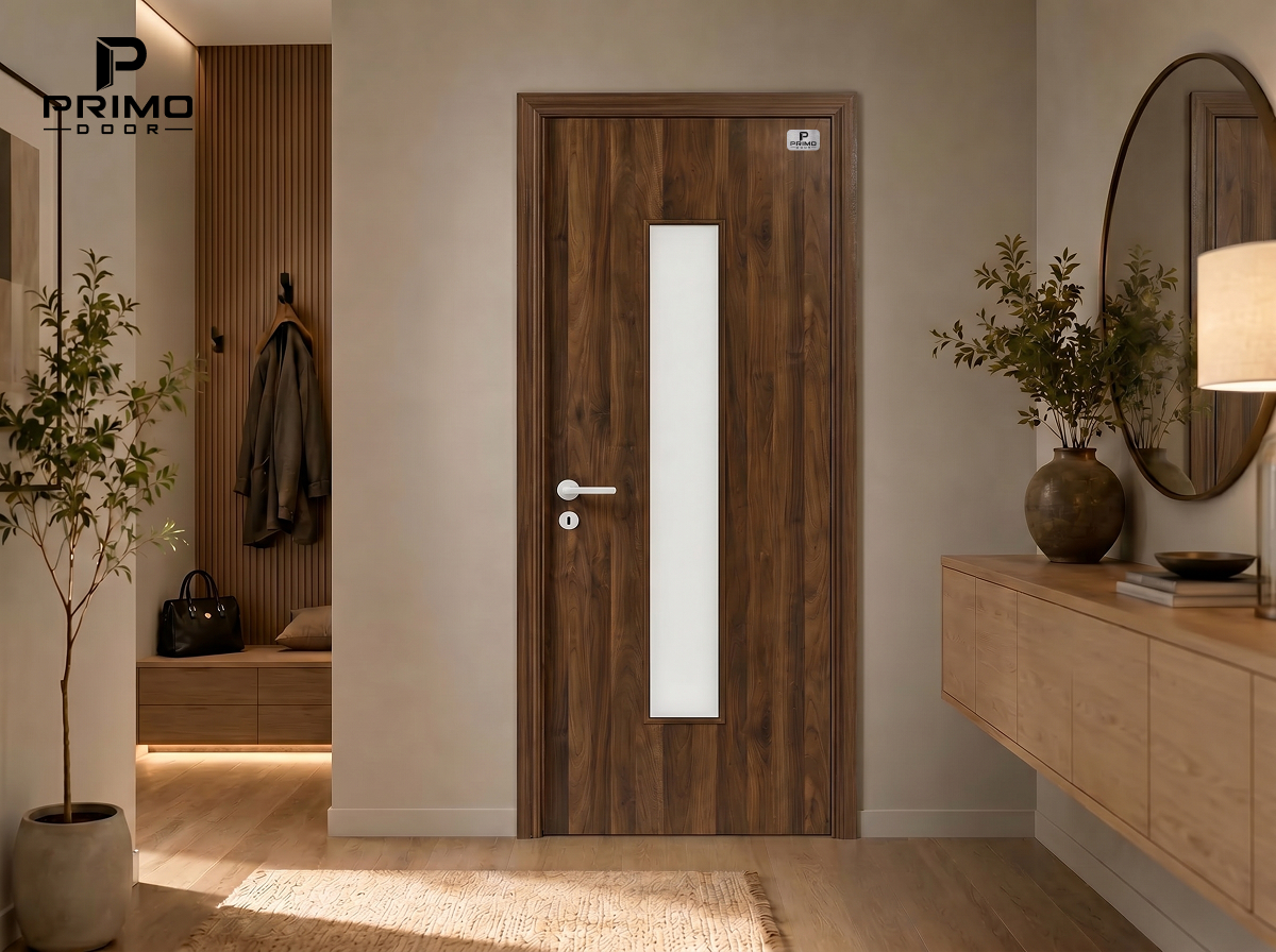 cửa gỗ nhựa composite phủ PVC PRIMO DOOR