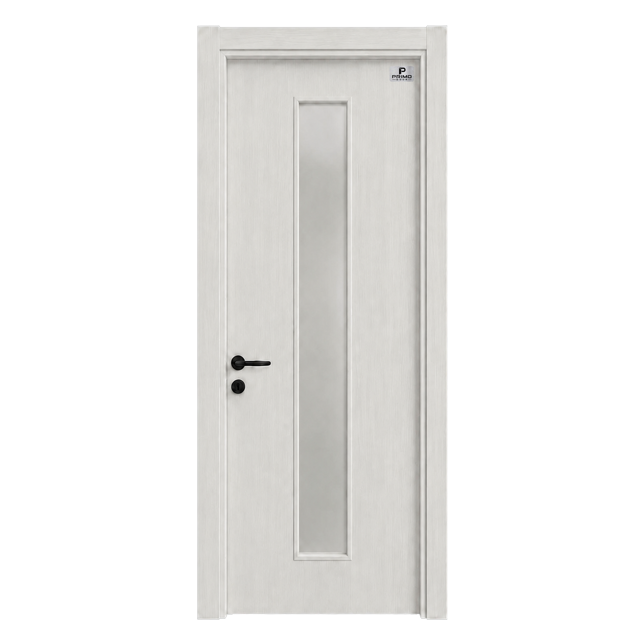 Cửa composite PA 01 Sồi Trắng Sứ kiểu ô kính - PRIMO DOOR